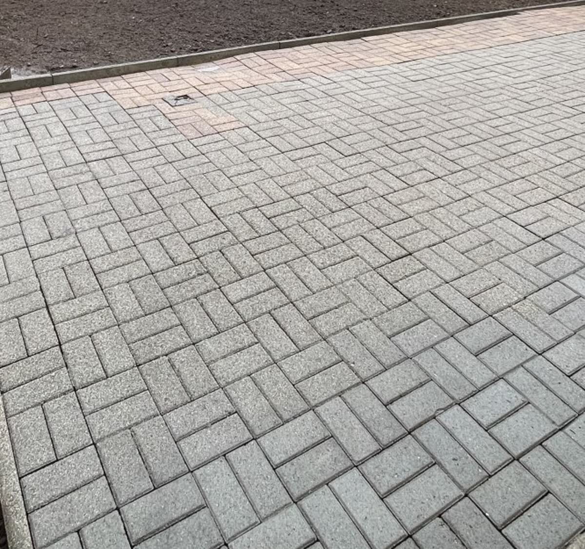 Pflaster nach der Reinigung